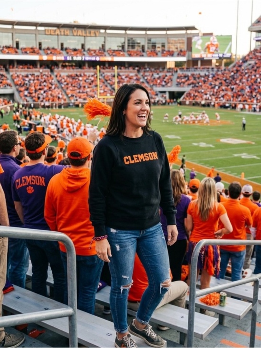 Clemson Lululemon Embroidered Crewneck Sweatshirt. Size Small (?)